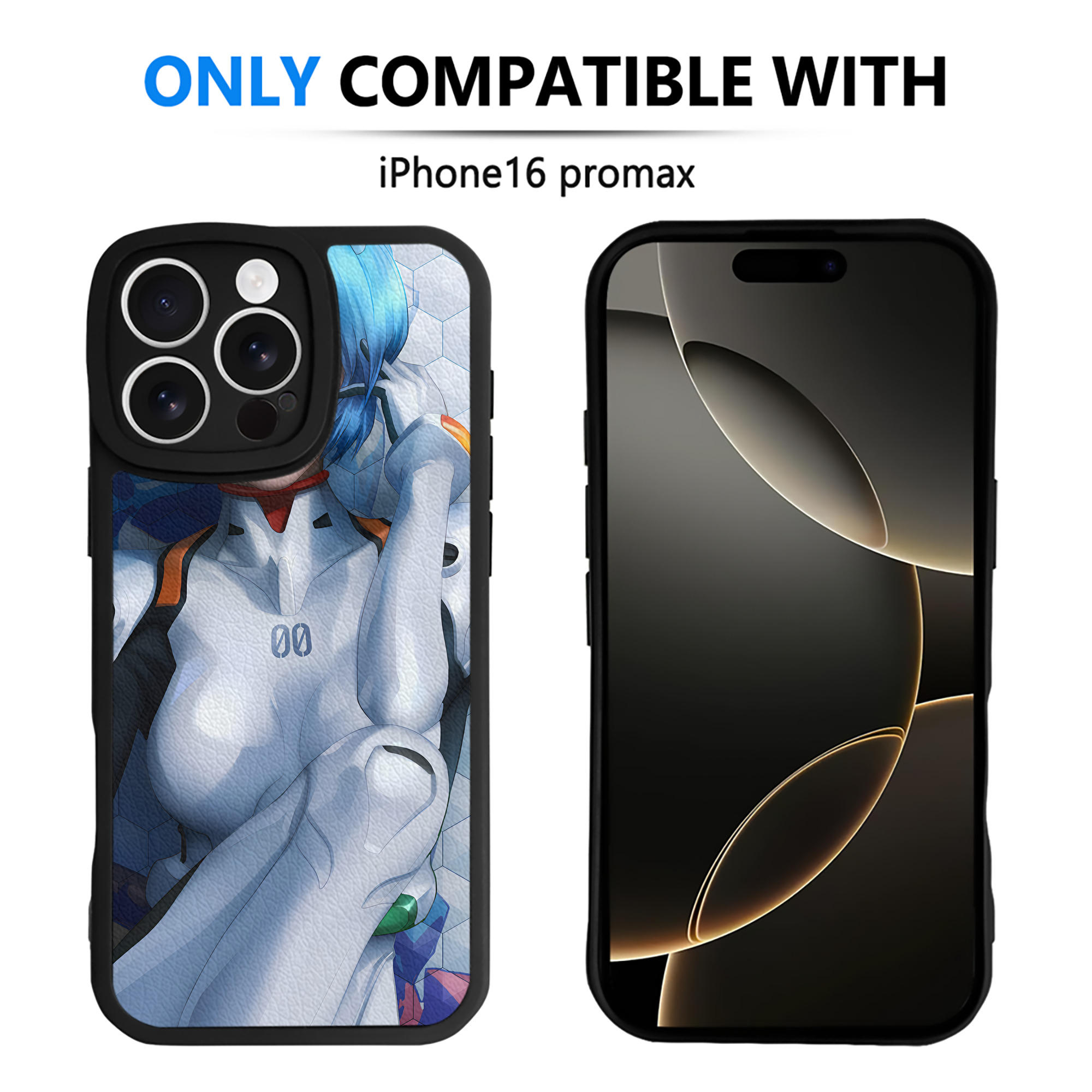 （画像用） EVA 新世紀エヴァンゲリオン 【iPhone 16シリーズ対応】シリコンスマホケース（レザー調） 材質：シリコン